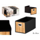 ORGANIZZATORE RETTANGOLARE BAMBU NERO