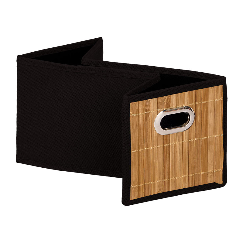 ORGANIZADOR RETANGULAR BAMBU PRETO