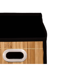 ORGANIZZATORE RETTANGOLARE BAMBU NERO