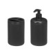 BLACK STRIPED DISPENSER CUP SET