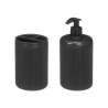 SET DISTRIBUTEUR VERRE RAYURES NOIR