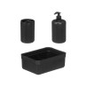 SET DISTRIBUTEUR VERRE PLATEAU RAYURES NOIR