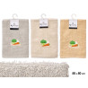 PANNO COTONE NEUTRO VERDURE 50X50CM