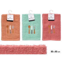 PANNO COTONE POSATE SCURE 50X50CM