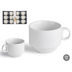 STACKABLE PORCELAIN MUG 220 ML