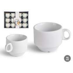 STACKABLE PORCELAIN MUG 90 ML