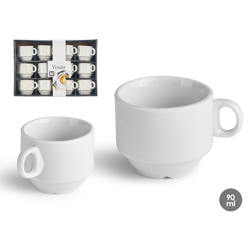TAZA PORCELANA APILABLE 90 ML