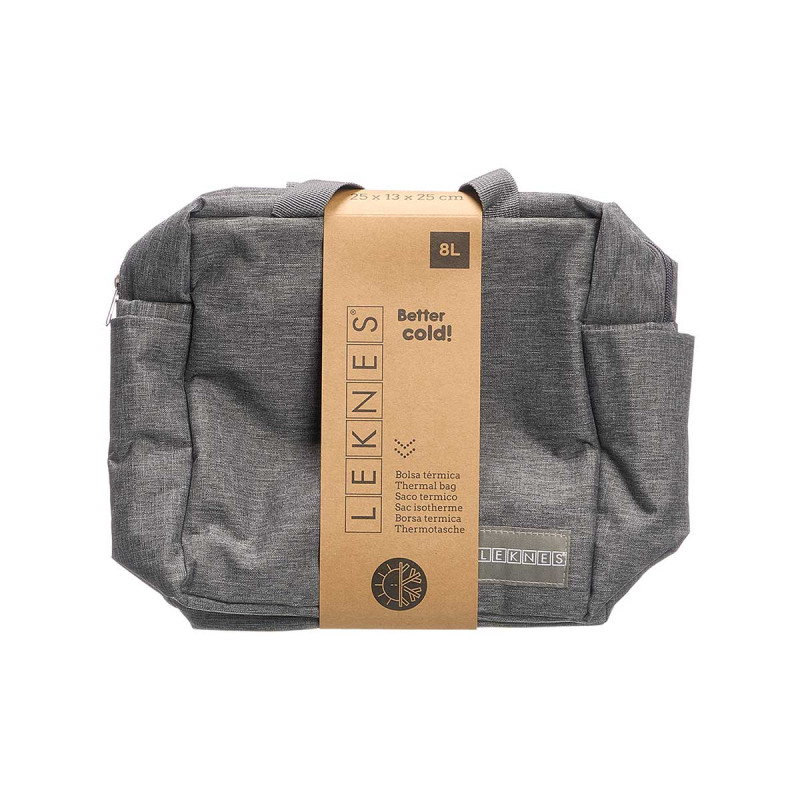 SAC ISOTHERME POIGNÉES 8L GRIS