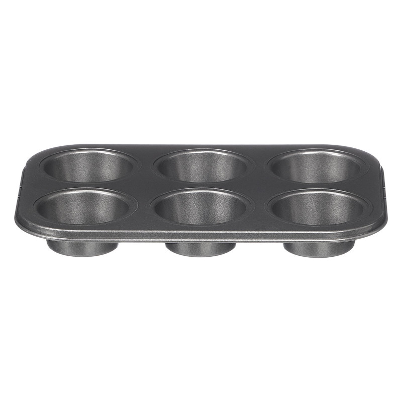 STAMPO RETTANGOLARE ACCIAIO 6 BUCHE GRIGIO