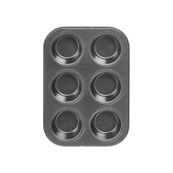 STAMPO RETTANGOLARE ACCIAIO 6 BUCHE GRIGIO