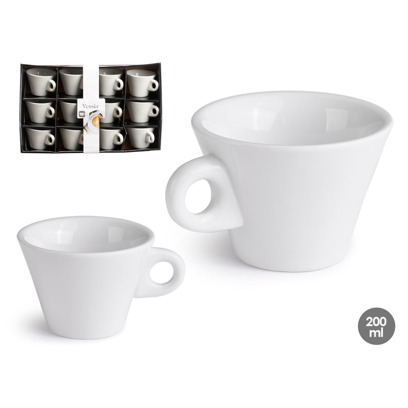 TAZA PORCELANA ALTA 200 ML