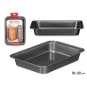 RECTANGULAR STEEL ROASTER PAN 32X22CM