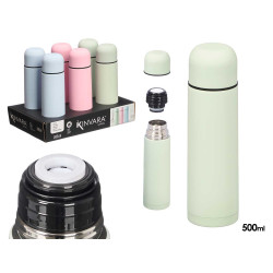TERMO ACO INOX TOQUE SUAVE SORT 3 COR 500ML