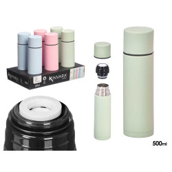 TERMO ACERO INOX MATE SURT 3 COL 500ML