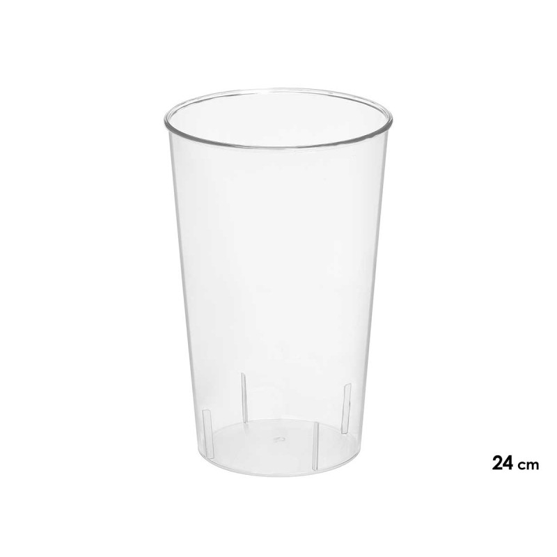 CONICAL ACRYLIC VASE 24X16X11,5CM