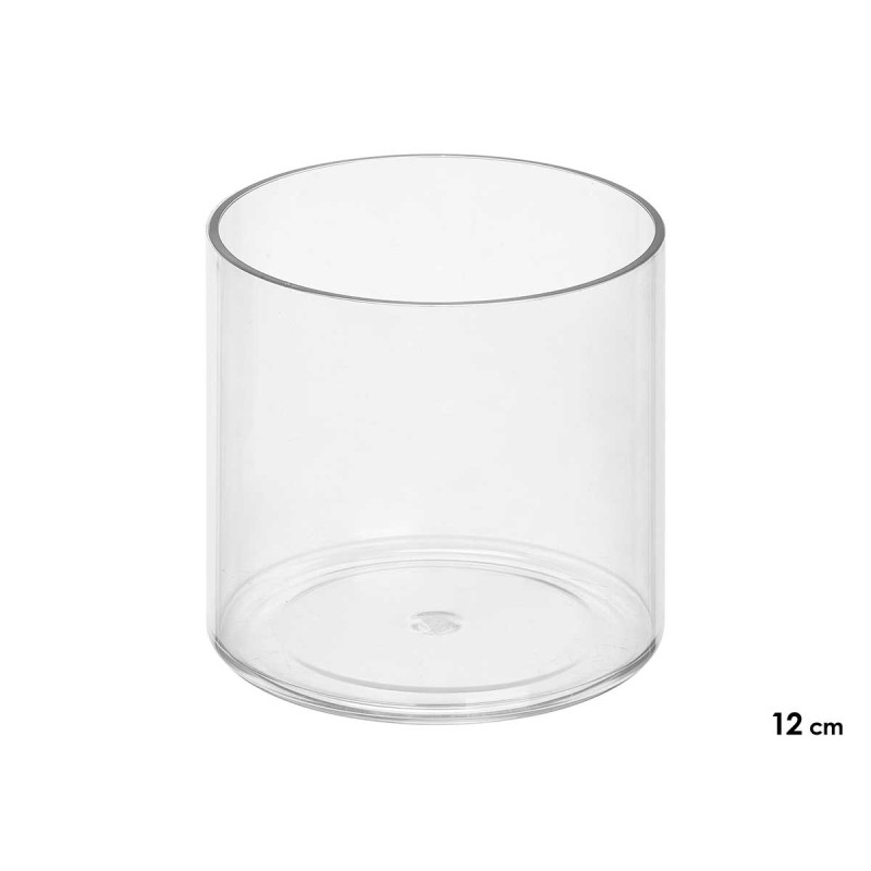 VASO ACRILICO CILINDRICO 12X12X12CM