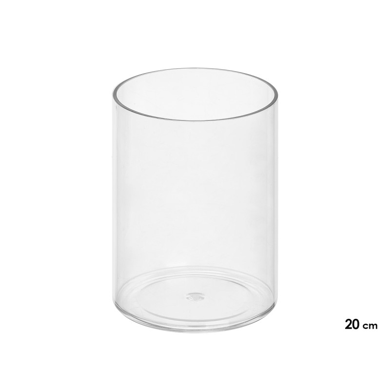VASE ACRYLIQUE CYLINDRIQUE 15X15X20CM