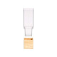 JARRON ACRILICO CUADRADO BASE MADERA 10X10X30CM