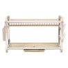 SCOLAPIATTI DUE LIVELLI ALLUMINIO BEIGE