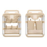 ÉGOUTTOIR 2 NIVEAUX ALUMINIUM BEIGE