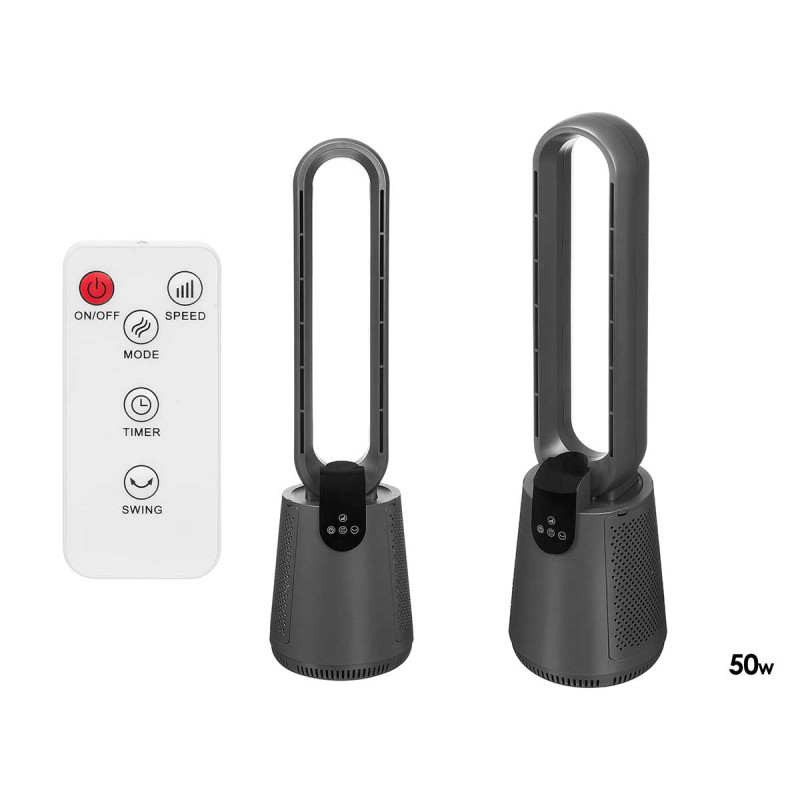 VENTILATORE A PIANTANA SENZA PALE GRIGIO 50W
