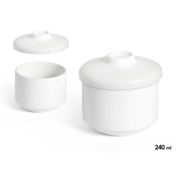 AZUCARERO PORCELANA BLANCA 240ML
