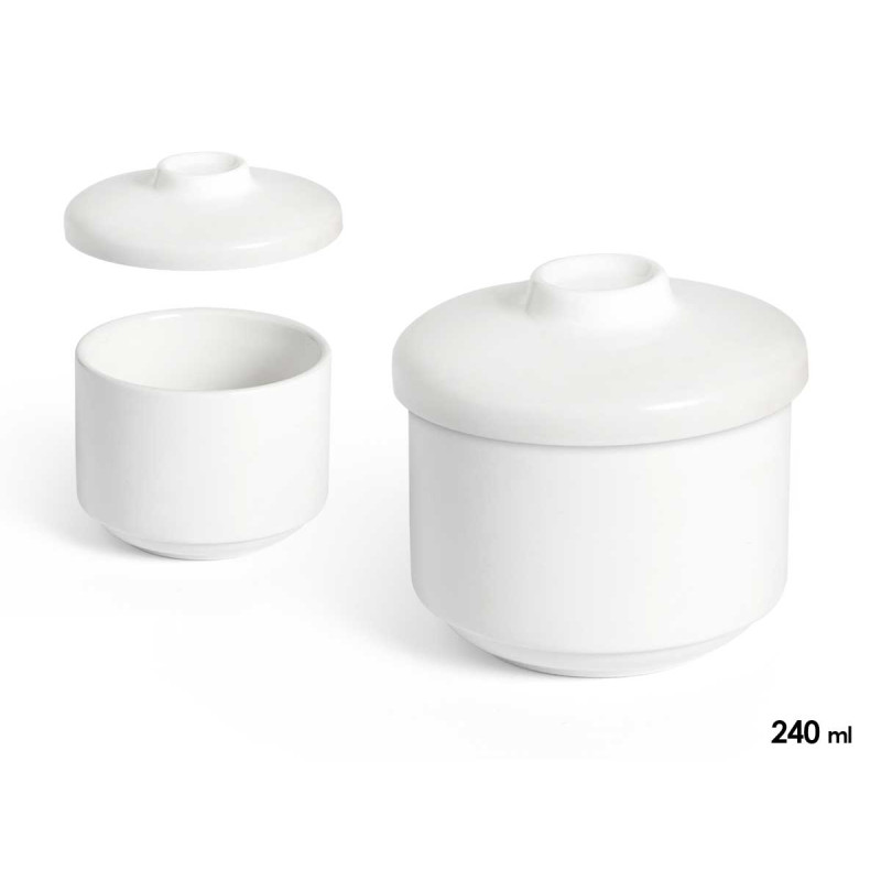 AZUCARERO PORCELANA BLANCA 240ML