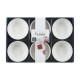 SET 6 CUENCOS PORCELANA BLANCA APERITIVO 9CM