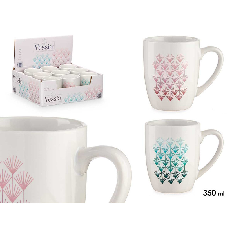 TASSE PORCELAINE ARTDECO SET 2 DESIGNS