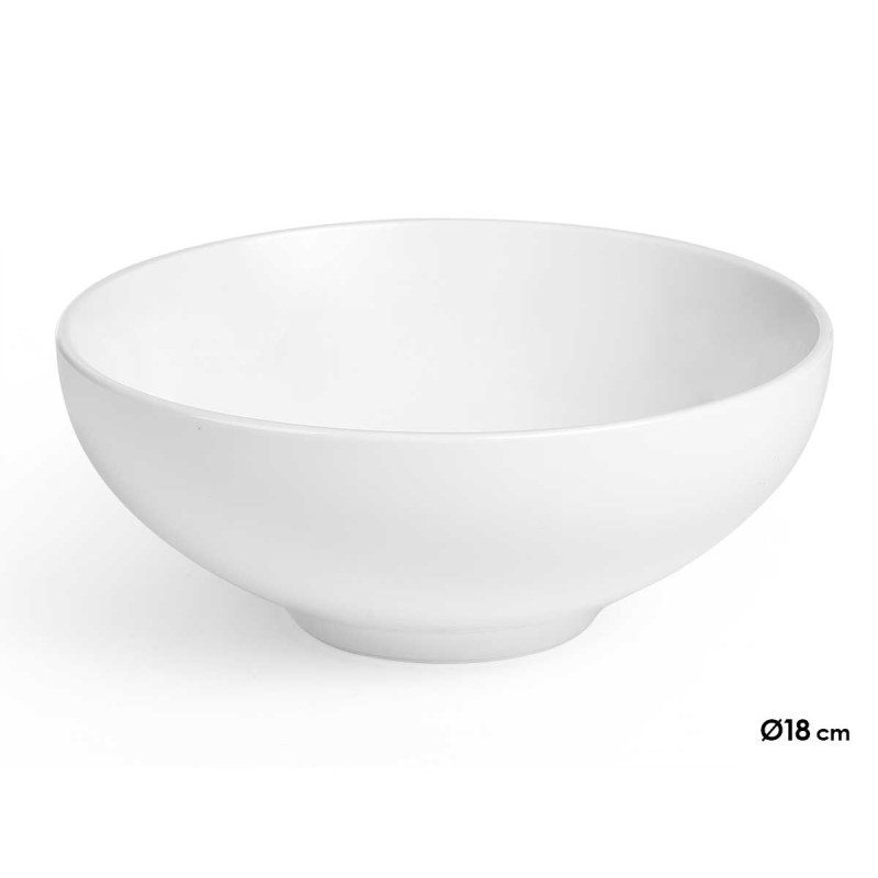 BOL PORCELANA BLANCA REDONDA 18CM