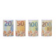 SMALL TIN BANKNOTE MONEY BOX ASRT 4