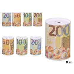 TIRELIRE MÉTAL BILLET MOYENNE ASS 4