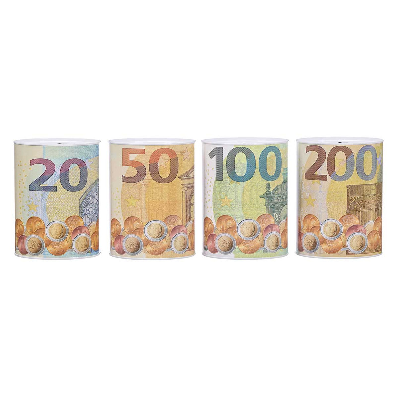 TIRELIRE TÃ”LE BILLET GRAND ASSORT 4