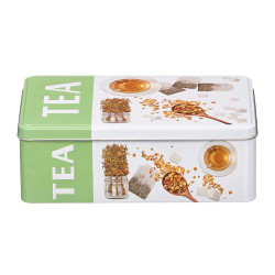 TIN EMBOSSED TEA BOX