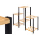 ÉTAGÈRE TRIPLE TABLETTES BAMBOU