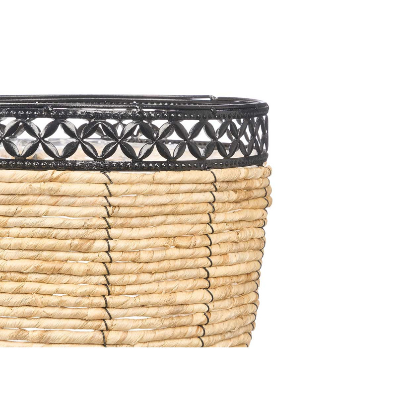 SET 3 CORN LIGHT PLANTERS LEGS BLACK RIM