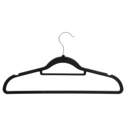 CONJUNTO 20 CABIDES PLASTICO PRETO