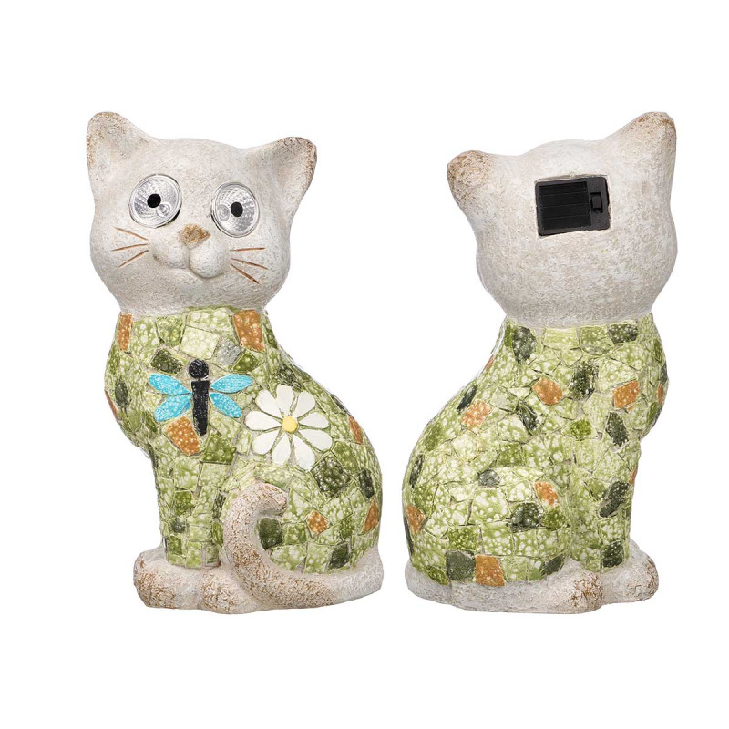 FIGURA SOLAR RESINA GATO