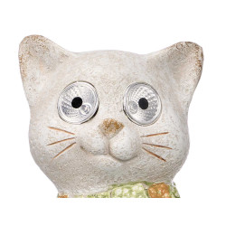 SOLAR RESIN CAT FIGURE