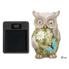 SOLAR RESIN OWL FIGURE