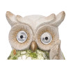 FIGURINE SOLAIRE RÉSINE HIBOU