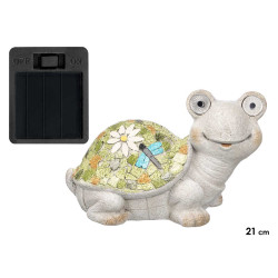 FIGURA SOLAR RESINA TORTUGA