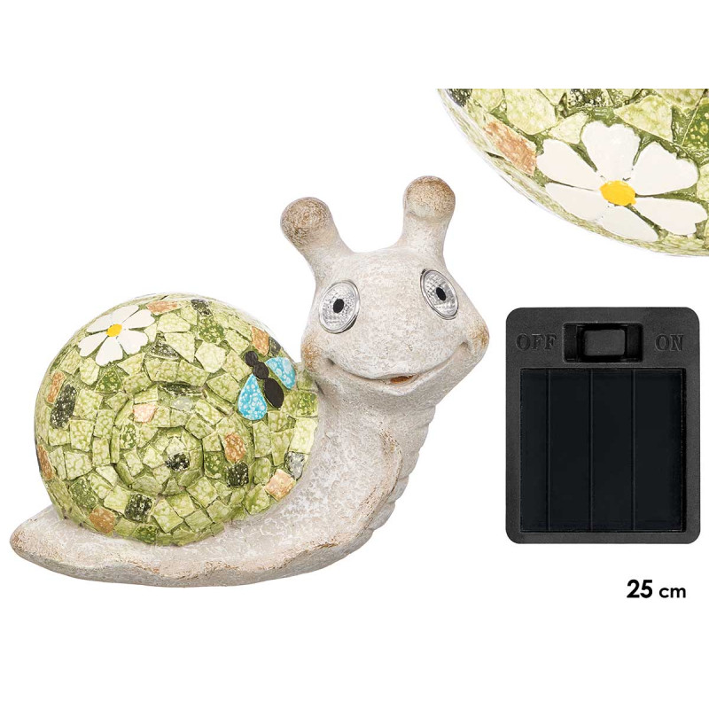 FIGURA CARACOL RESINA SOLAR