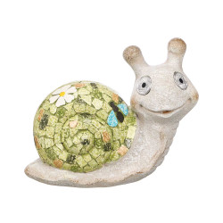 FIGURA SOLAR RESINA CARACOL