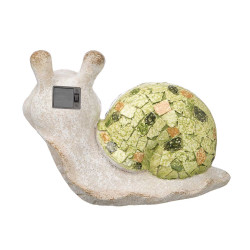 SOLAR RESIN SNAIL FIGURE