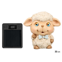 FIGURA SOLAR RESINA OVEJA