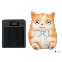 FIGURA GATTO RESINA SOLARE