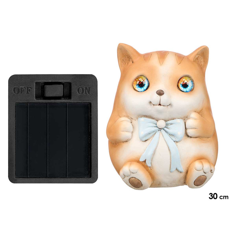 FIGURA GATO RESINA SOLAR
