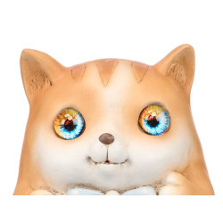 SOLAR RESIN CAT BOW FIGURE
