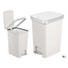 PEDAL TRASH BIN WHITE 15L